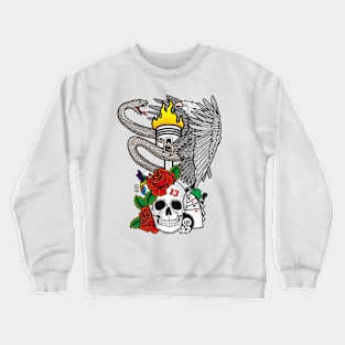 Eagle, Snake and Skull Crewneck Sweatshirt